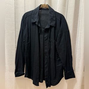 Abercrombie Oversized Linen Shirt